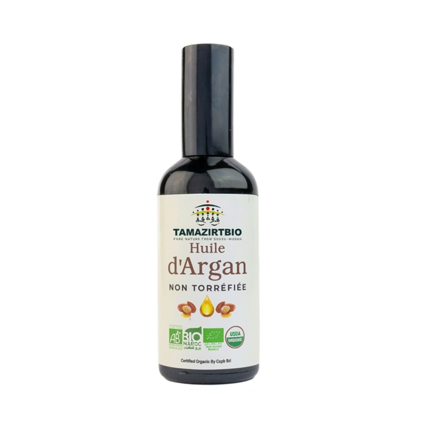 Huile d’Argan Pure Non Torréfiée Certifiée biologiques 100ml
