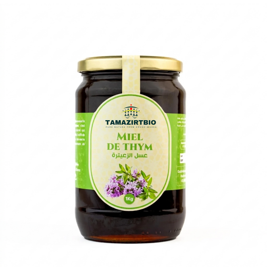 Miel thym 100% BIO- عسل الزعيترة الحر